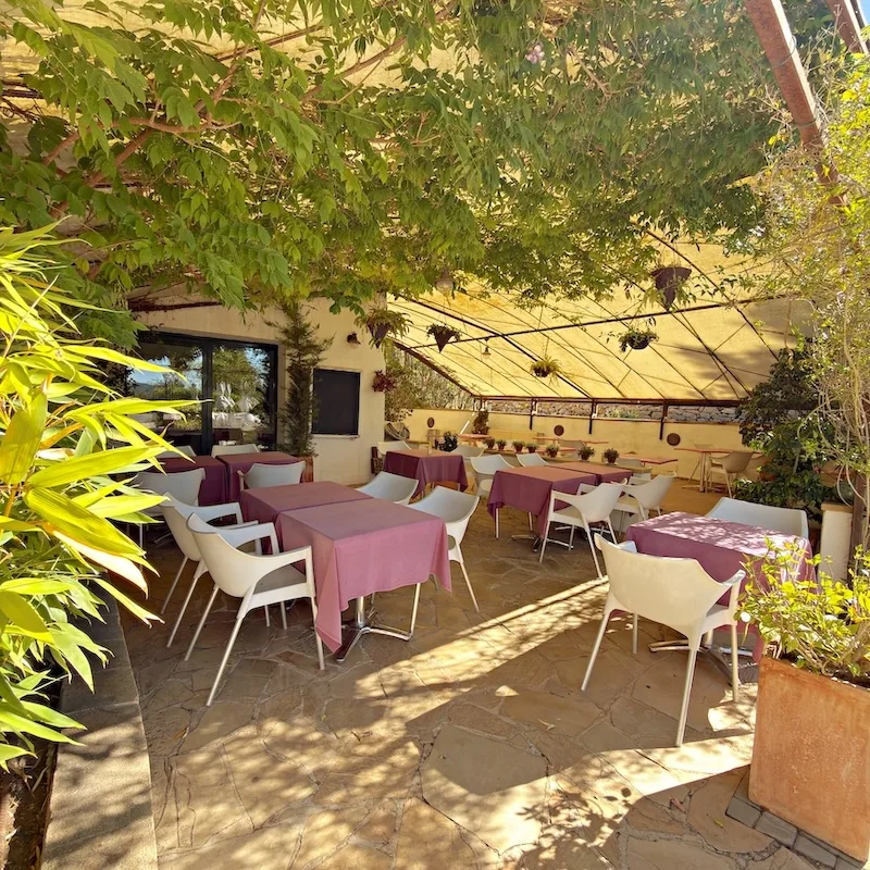 Le Gourmand Javea covered terrace details