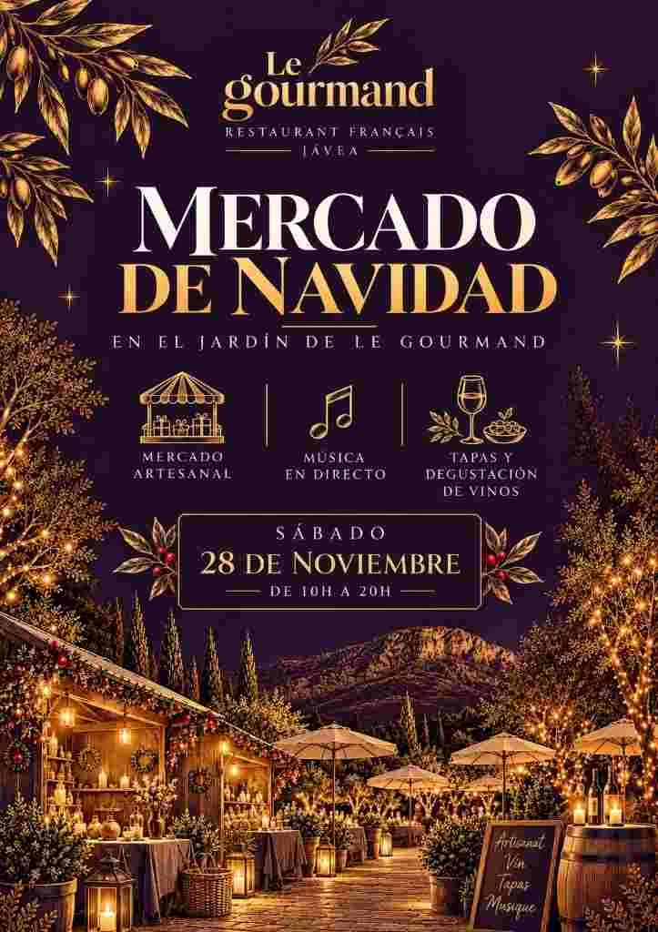 Mercado de Navidad Le Gourmand Jávea 28 nov 2026